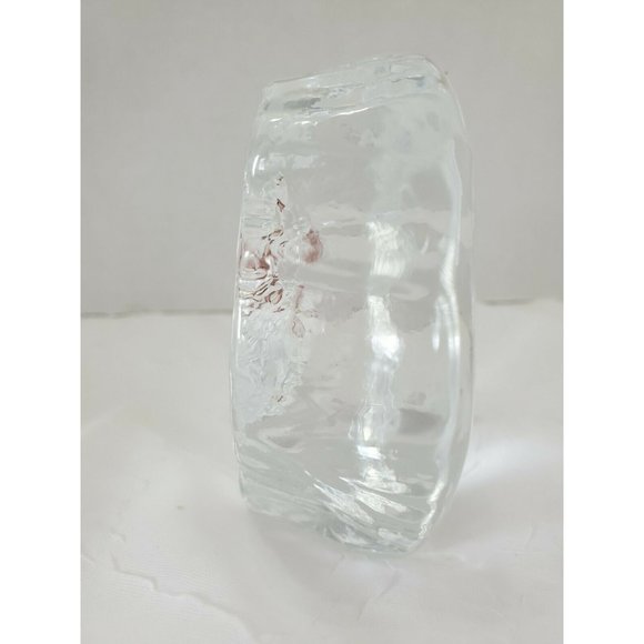 Cristal D’Arques Bear Clear Glass Crystal Paperweight France 3.75" laser vintage - Picture 7 of 12